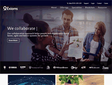 Tablet Screenshot of exioms.com